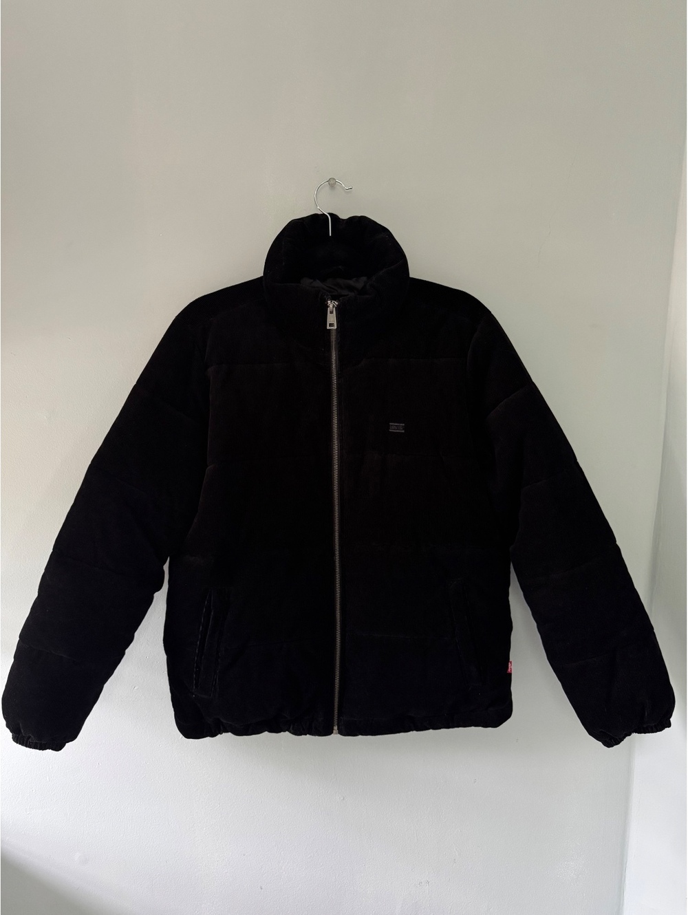 Levi's Black Corduroy Puffer Jacket Men's Small
